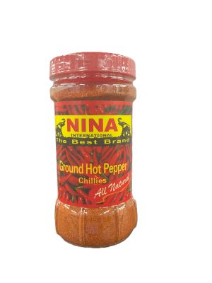 NINA Ground Hot Pepper Chillies – All Natural (5oz)