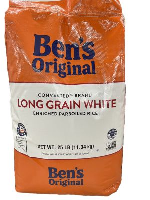 Ben s Original Converted Long Grain White Rice, 25 Pound
