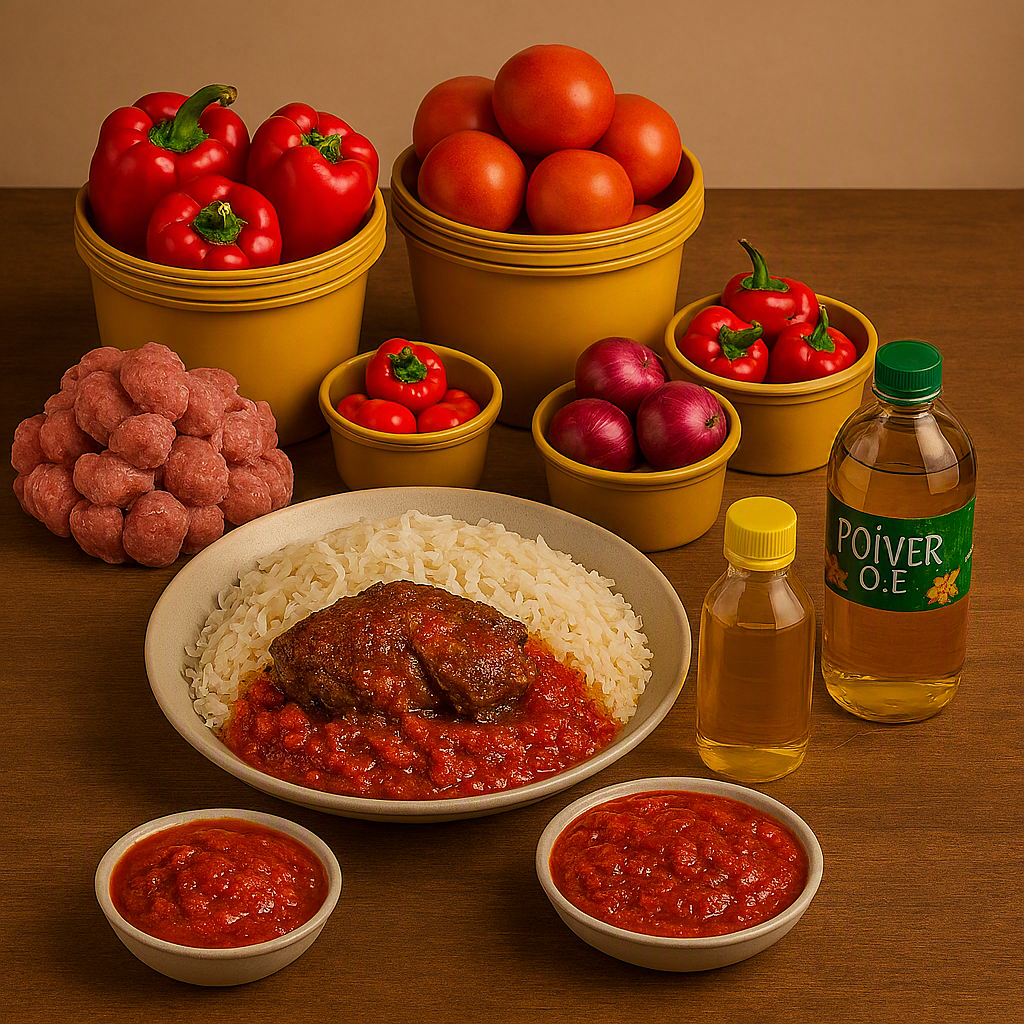 5 Liters Rice & Stew Combo Pack (Complete Meal Kit)