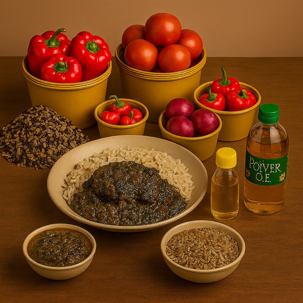 Ofada Rice & Sauce Combo (Ayamase Stew Pack)