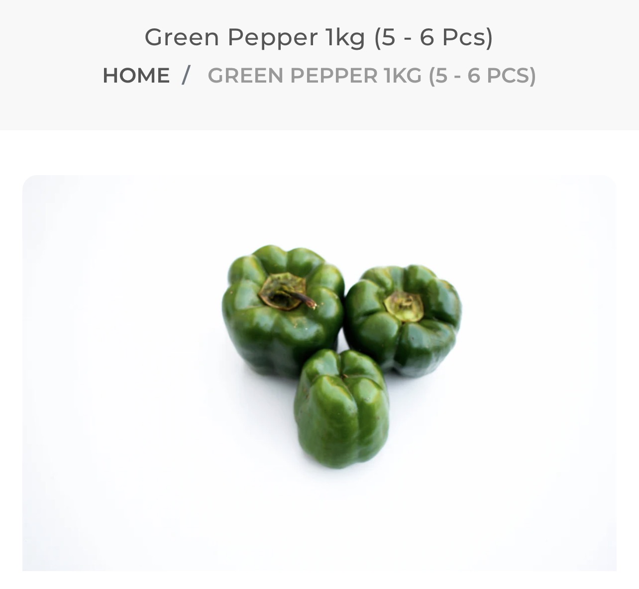 Fresh Green Bell Peppers